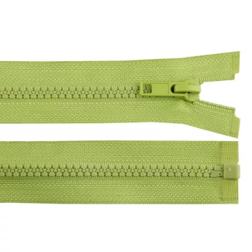   Cápa fogú cipzár bontható GT10 No 5 hossza 40 cm kabátba - 234 zöld világos (1 db-os csomagolás)