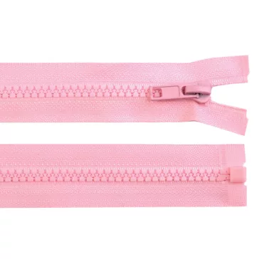   Cápa fogú cipzár bontható GT10 No 5 hossza 40 cm kabátba - 134 rózsaszín gyermeki világos (10 db-os csomagolás)