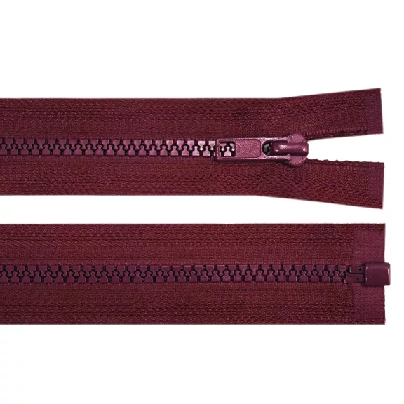 Cápa fogú cipzár bontható GT10 No 5 hossza 50 cm kabátba - 179 vörös bordó (10 db-os csomagolás) Cápa fogú cipzár bontható GT10 No 5 hossza 50 cm kabátba - 179 vörös bordó (10 db-os csomagolás)