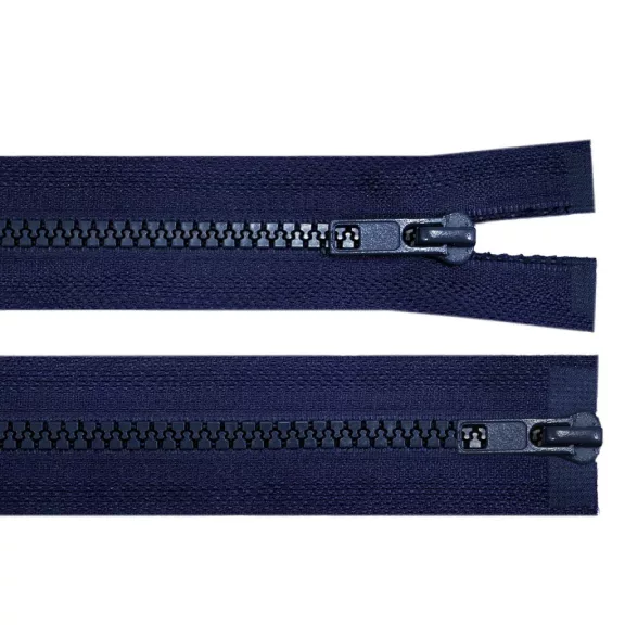 GT10 bontható kétnyitós öntött műanyag cipzár 65 cm - 330 blue dark (1 db-os csomagolás) GT10 bontható kétnyitós öntött műanyag cipzár 65 cm - 330 blue dark (1 db-os csomagolás)