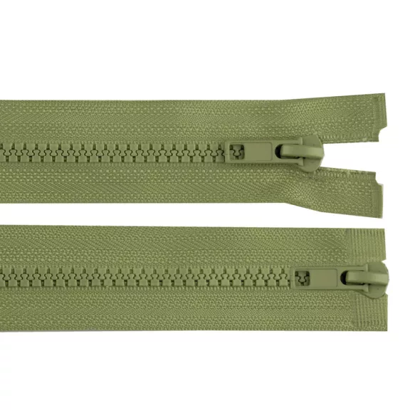 GT10 bontható kétnyitós öntött műanyag cipzár 80 cm - 263 khaki (10 db-os csomagolás) GT10 bontható kétnyitós öntött műanyag cipzár 80 cm - 263 khaki (10 db-os csomagolás)