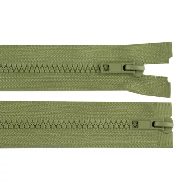   GT10 bontható kétnyitós öntött műanyag cipzár 85 cm - 263 khaki (10 db-os csomagolás)
