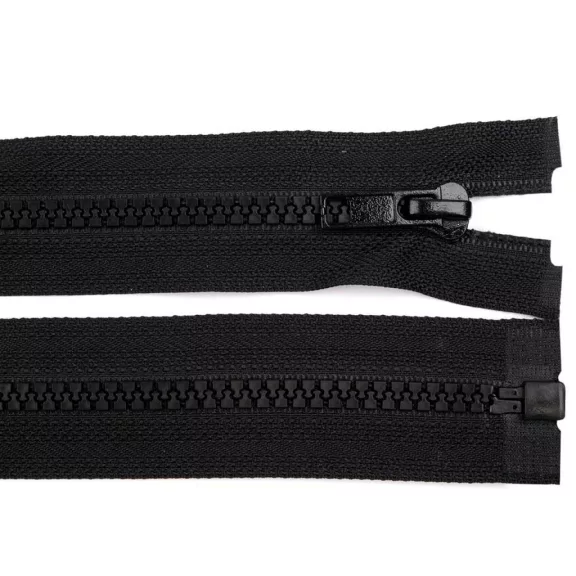 Fogazott cipzár szélessége 5 mm hossza 140 cm kabát - 322 fekete (10 db-os csomagolás) Fogazott cipzár szélessége 5 mm hossza 140 cm kabát - 322 fekete (10 db-os csomagolás)