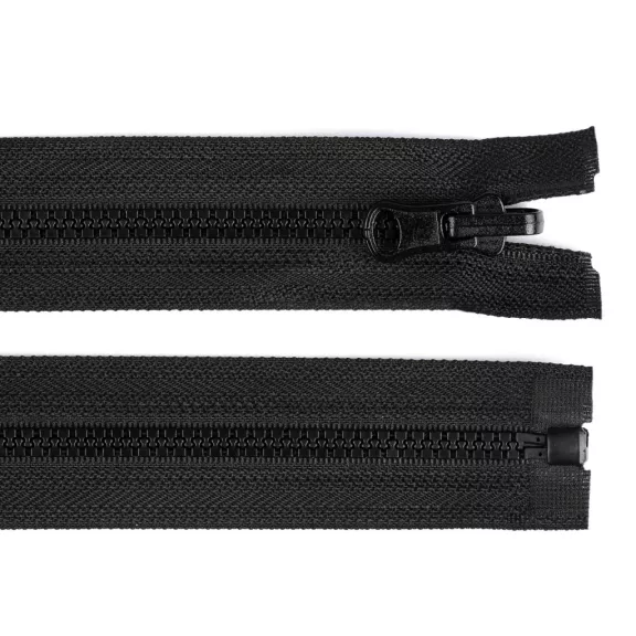 Cápa fogú cipzár 50 cm GT10 bontható 5 mm csúszóka kettő oldalas - fekete (25 db-os csomagolás) Cápa fogú cipzár 50 cm GT10 bontható 5 mm csúszóka kettő oldalas - fekete (25 db-os csomagolás)