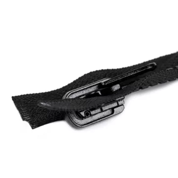   Cápa fogú cipzár 50 cm GT10 bontható 5 mm csúszóka kettő oldalas - fekete (25 db-os csomagolás)