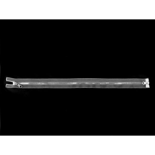 GT10 bontható kétnyitós öntött műanyag cipzár 60 cm transzparens