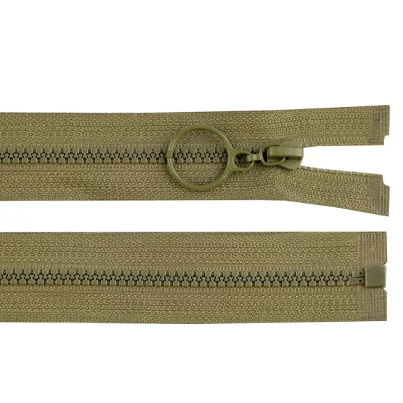 Cápa fogú cipzár bontható vékony No 3 karikával hossz 30 cm - 263 khaki (1 db-os csomagolás) Cápa fogú cipzár bontható vékony No 3 karikával hossz 30 cm - 263 khaki (1 db-os csomagolás)