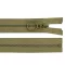 Cápa fogú cipzár vékony bontható No 3 karikával hossz 40 cm - 263 khaki (1 db-os csomagolás)