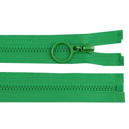 Cápa fogú cipzár vékony bontható No 3 karikával hossz 40 cm