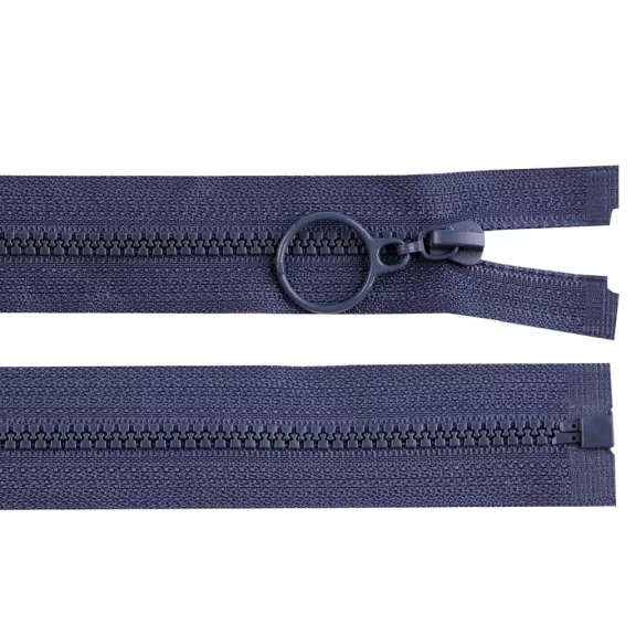 Cápa fogú cipzár vékony bontható No 3 karikával hossz 60 cm - 330 sötétkék (25 db-os csomagolás) Cápa fogú cipzár vékony bontható No 3 karikával hossz 60 cm - 330 sötétkék (25 db-os csomagolás)