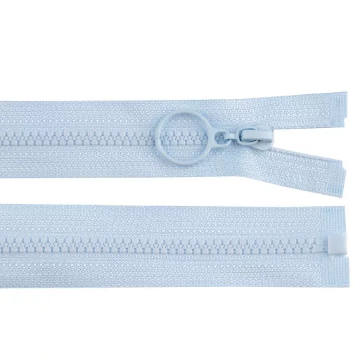 Cápa fogú cipzár vékony bontható No 3 karikával hossz 60 cm