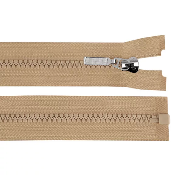 Cápa fogú cipzár bontható GT10 No 5, 60 cm dísz húzóka - 308 természetes barna (25 db-os csomagolás) Cápa fogú cipzár bontható GT10 No 5, 60 cm dísz húzóka - 308 természetes barna (25 db-os csomagolás)