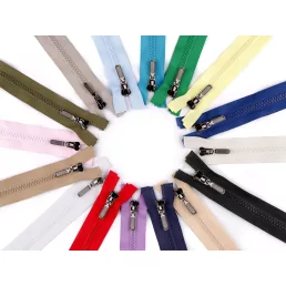   Cápa fogú cipzár bontható 80 cm No 5 hossza, dísz csúszkával