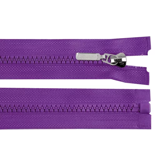Cápa fogú cipzár bontható 80 cm No 5 hossza, dísz csúszkával