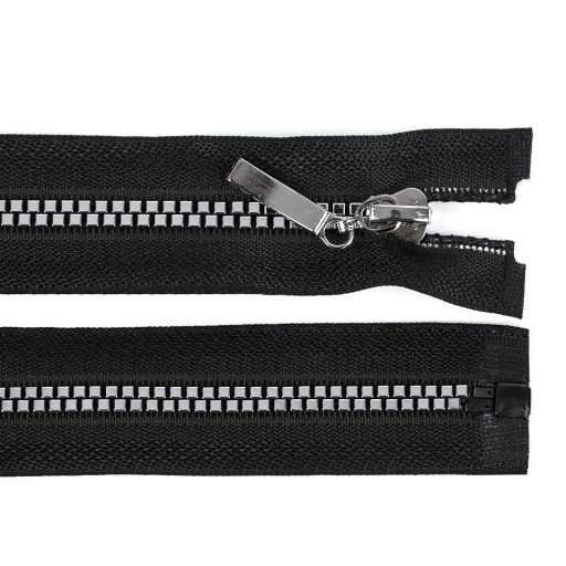 Cápa fogú cipzár 90 cm vastag No 5 négyzet alakú fogak