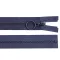 Cápa fogú cipzár vékony bontható No 3 mm cipzár 70 cm hossz. karikával - 330 blue dark (1 db-os csomagolás)