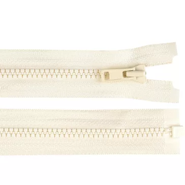   Csontos cipzár YKK No 3 hossza 60 cm - 841 krémszín (25 db-os csomagolás)