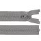Csontos cipzár YKK No 5 hossza 50 cm - 135 szürke (1 db-os csomagolás)