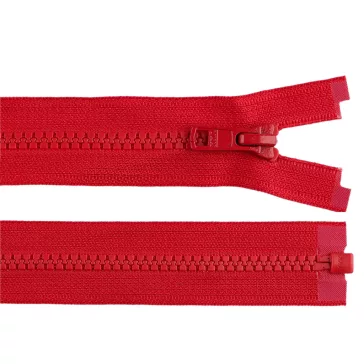   Csontos cipzár YKK No 5 hossza 60 cm - 519 piros (1 db-os csomagolás)