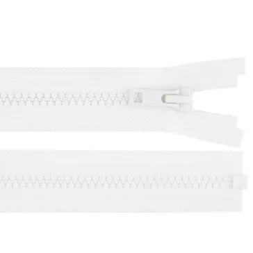   Csontos cipzár YKK No 5 hossza 75 cm - 501 fehér (50 db-os csomagolás)