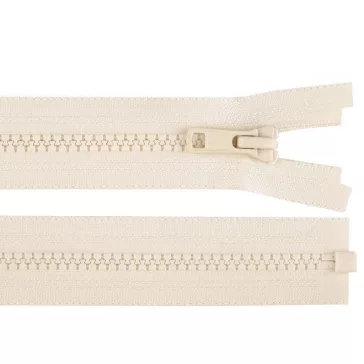   Csontos cipzár YKK No 5 hossza 80 cm - 007 krémszín (50 db-os csomagolás)