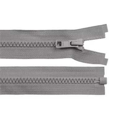   Csontos cipzár YKK No 5 hossza 80 cm - 135 szürke (50 db-os csomagolás)