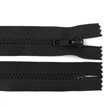   GT10 nem bontható öntött műanyag cipzár 16 cm - 332 fekete (25 db-os csomagolás)