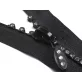 Cápa fogú cipzár 16 cm vastag No 4 strassz kövekkel