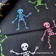 Colorful skeleton pattern cotton percale