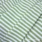 zöld csíkos vastag pamutvászon – természetes 100% pamut dekorációs textil vászonkötéssel