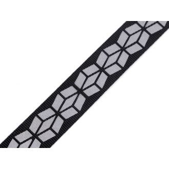 Heveder fényvisszaverős mintával szélessége 20 mm