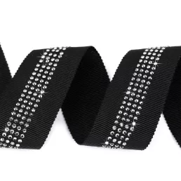   Díszítő szegőszalag / Díszítőszalag csiszoltkövek nadrág szalag 30 mm