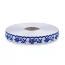 Margitcakk mintás szalag szélessége 20 mm - 10/6 fehéres kék (50 m-os csomagolás) Margitcakk mintás szalag szélessége 20 mm - 10/6 fehéres kék (50 m-os csomagolás)