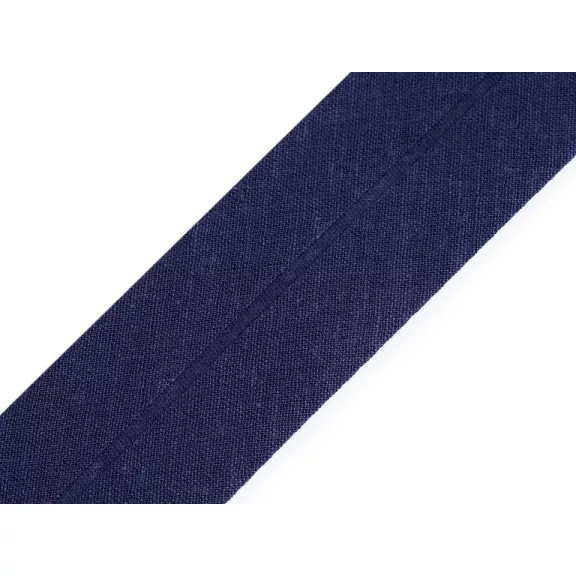 Ferde pamut szalag szélessége 40 mm vasalt - 529 753 kék sötét (25 m-es csomagolás) Ferde pamut szalag szélessége 40 mm vasalt - 529 753 kék sötét (25 m-es csomagolás)