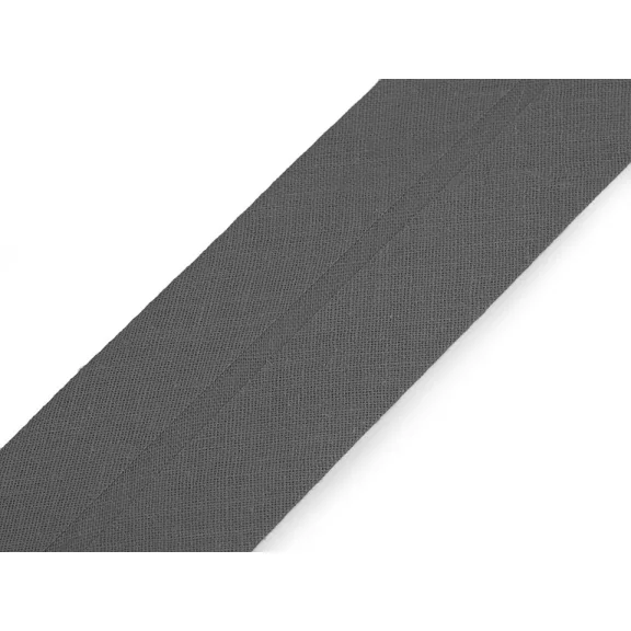 Ferde pamut szalag szélessége 40 mm vasalt - 900 351 zavarosszürke (100 m-os csomagolás) Ferde pamut szalag szélessége 40 mm vasalt - 900 351 zavarosszürke (100 m-os csomagolás)