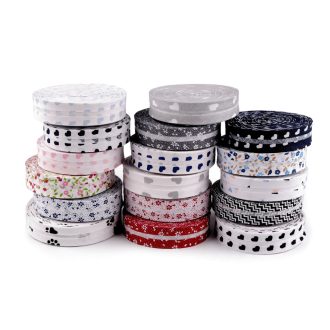 Pamut ferdepánt mintával szélessége 20 mm vasalt