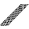 Pamut ferdepánt mintával szélessége 20 mm vasalt - 380799/03 fekete chevron (15 m-os csomagolás)