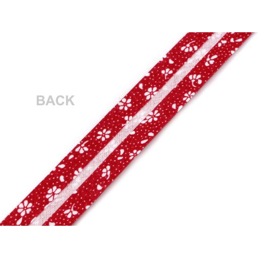 Pamut ferdepánt mintával szélessége 20 mm vasalt