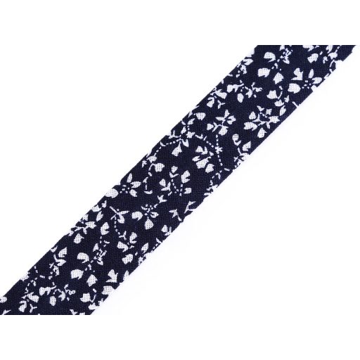 Pamut ferdepánt mintával szélessége 20 mm vasalt