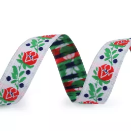 Népviseleti mintás szalag 18 mm