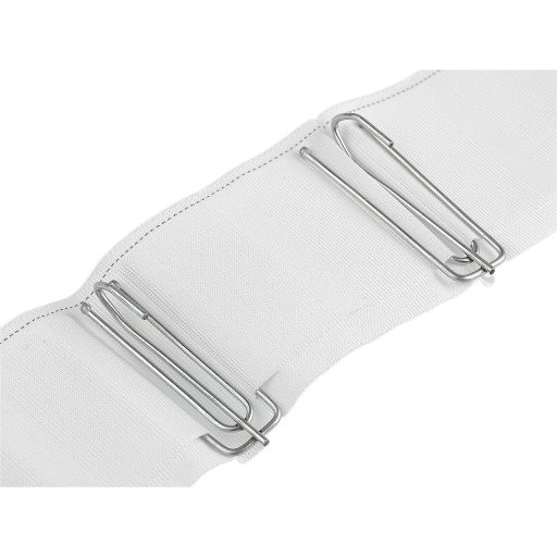 Függöny ráncoló szalag, 75 mm széles, fém kampókhoz való fülekkel