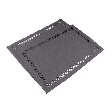   Anyag teríték, kétoldalas 30x45 cm - 3 szürke (2 db-os csomagolás)
