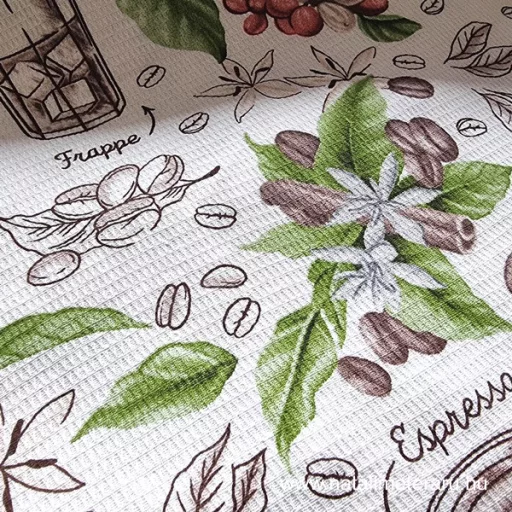 Vaníliás kávé 50 cm széles darázs szövet