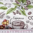 “Vanilla Coffee” waffle fabric, 50 cm wide.