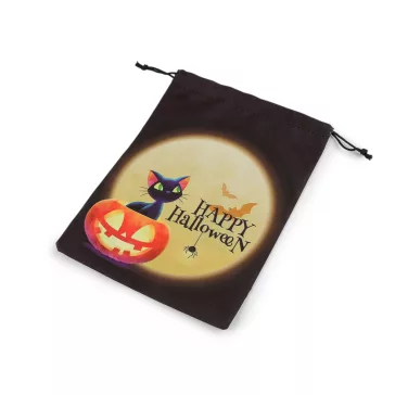   Ajándék zsák Halloween 17x23 cm - 2 fekete (1 db-os csomagolás)