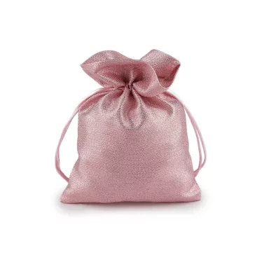   Ajándék brokárd zsák 13x18 cm - 4 púderrózsaszín (40 db-os csomagolás)