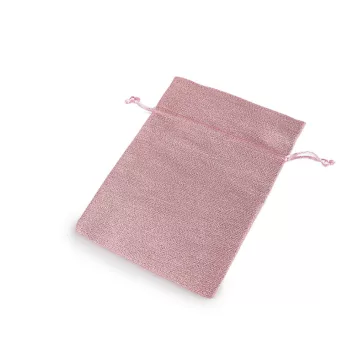   Ajándék brokárd zsák 13x18 cm - 4 púderrózsaszín (40 db-os csomagolás)