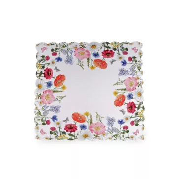   Négyzet alakú textil alátét 40x40 cm - 1 fehér virágok
790978 790979 (2 db-os csomagolás)