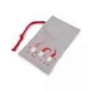 Karácsonyi ajándékzsák manó 15x25 cm juta utánzat - vil szürkéskék (1 db-os csomagolás) Karácsonyi ajándékzsák manó 15x25 cm juta utánzat - vil szürkéskék (1 db-os csomagolás)