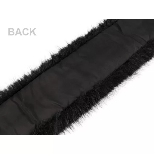 Ruhaszőrme hurkokkal a kapucniján, hossza 68 cm